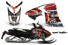 Ski Doo Rev XR Sled Graphic Kit - 2009-2015 Mad Hatter Red