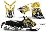 Ski Doo Rev XR Sled Graphic Kit - 2009-2015 Reaper Yellow