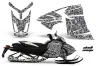 Ski Doo Rev XR Sled Graphic Kit - 2009-2015 Skull Camo Black