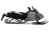 Ski Doo Rev XR Sled Graphic Kit - 2009-2015 Skull Camo Black