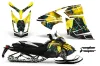 Ski Doo Rev XR Sled Graphic Kit - 2009-2015 Zombie Trooper Yellow