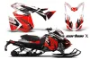 Ski Doo Rev XS Sled Graphic Kit - 2013-2014 Carbon X Red