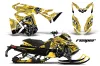 Ski Doo Rev XS Sled Graphic Kit - 2013-2014 Reaper Yellow