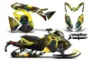 Ski Doo Rev XS Sled Graphic Kit - 2013-2014 Zombie Trooper Yellow