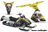 Ski Doo RT Sled Graphic Kit - 2005-2009 Bone Collector Yellow