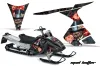 Ski Doo RT Sled Graphic Kit - 2005-2009 Mad Hatter Black
