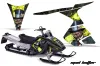 Ski Doo RT Sled Graphic Kit - 2005-2009 Mad Hatter Black