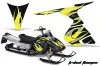 Ski Doo RT Sled Graphic Kit - 2005-2009 Tribal Flames Yellow