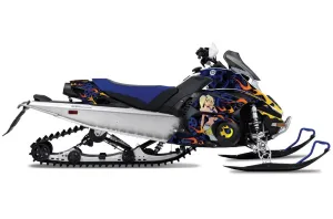 Yamaha FX Nytro Sled Graphic Kit - 2008-2014 Motorhead Mandy Blue