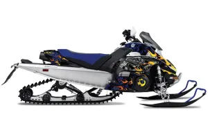 Yamaha FX Nytro Sled Graphic Kit - 2008-2014 Motorhead Blue
