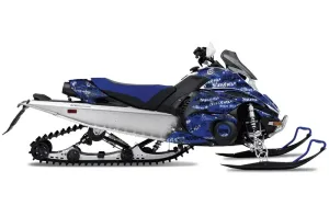 Yamaha FX Nytro Sled Graphic Kit - 2008-2014 Silver Star - Silverhaze Blue