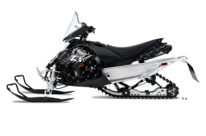 Yamaha Phazer RTX / GT Sled Graphic Kit - 2007-2016 Silver Star - Reloaded Black