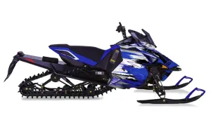 Yamaha Viper SR / SRT / RTX / SE Sled Graphic Kit - 2014-2016 Carbon X Blue