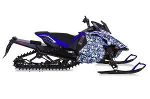 Yamaha Viper SR / SRT / RTX / SE Sled Graphic Kit - 2014-2016 Skull Camo Blue