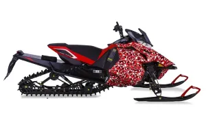 Yamaha Viper SR / SRT / RTX / SE Sled Graphic Kit - 2014-2016 Skull Camo Red