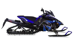 Yamaha Viper SR / SRT / RTX / SE Sled Graphic Kit - 2014-2016 Tribal Flames Blue