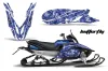 Yamaha Apex Sled Graphic Kit - 2011-2018 Butterfly Blue