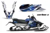 Yamaha Apex Sled Graphic Kit - 2011-2018 Carbon X Blue