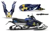 Yamaha Apex Sled Graphic Kit - 2011-2018 Meltdown Blue
