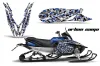 Yamaha Apex Sled Graphic Kit - 2011-2018 Urban Camo Blue