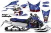 Yamaha FX Nytro Sled Graphic Kit - 2008-2014 Bone Collector Blue