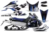 Yamaha FX Nytro Sled Graphic Kit - 2008-2014 Carbon X Blue