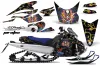 Yamaha FX Nytro Sled Graphic Kit - 2008-2014 Ed Hardy - Pirates Blue