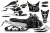Yamaha FX Nytro Sled Graphic Kit - 2008-2014 Reaper Black