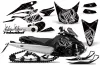 Yamaha FX Nytro Sled Graphic Kit - 2008-2014 Silver Star - Reloaded Silver