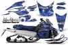 Yamaha FX Nytro Sled Graphic Kit - 2008-2014 Silver Star - Silverhaze Blue