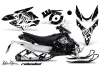 Yamaha Phazer RTX / GT Sled Graphic Kit - 2007-2016 Silver Star - Reloaded Black