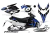 Yamaha Phazer RTX / GT Sled Graphic Kit - 2007-2016 Tribal Flames Blue