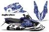 Yamaha Vector RS Sled Graphic Kit - 2012-2016 Butterfly Blue