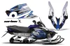 Yamaha Vector RS Sled Graphic Kit - 2012-2016 Carbon X Blue