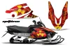 Yamaha Vector RS Sled Graphic Kit - 2012-2016 Meltdown Red