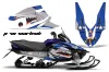 Yamaha Vector RS Sled Graphic Kit - 2012-2016 P40 Warhawk Blue