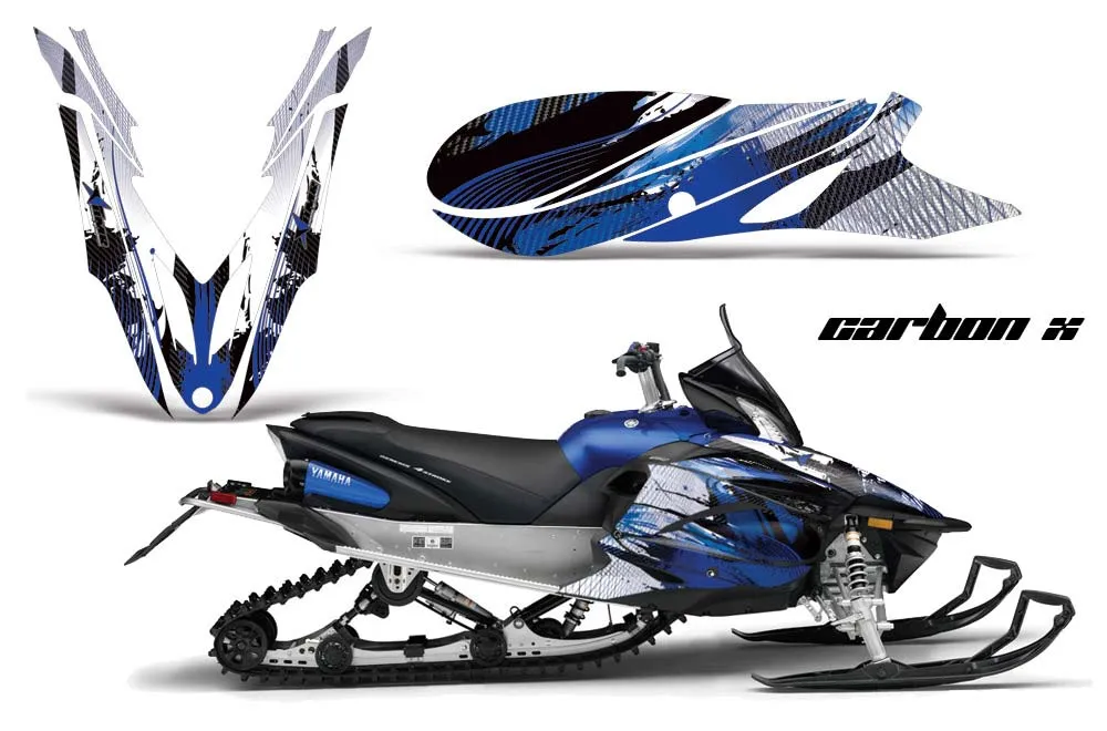 Yamaha Apex Sled Graphic Kit - 2011-2018 Carbon X Blue