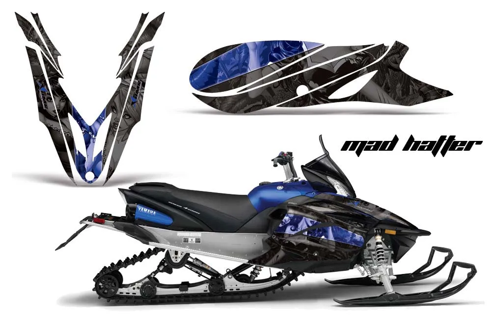 Yamaha Apex Sled Graphic Kit - 2011-2018 Mad Hatter Blue