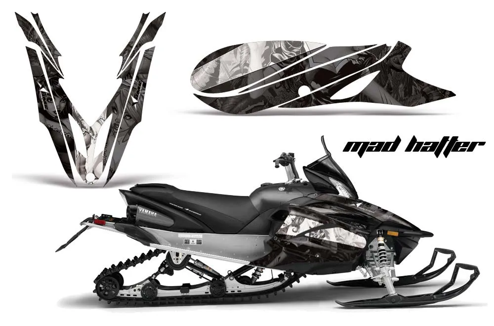 Yamaha Apex Sled Graphic Kit - 2011-2018 Mad Hatter White