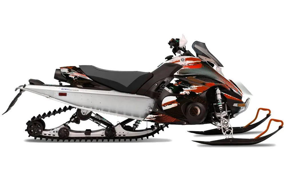 Yamaha FX Nytro Sled Graphic Kit - 2008-2014 Carbon X Red