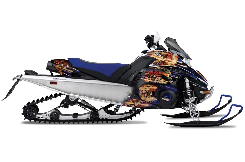 Yamaha FX Nytro Sled Graphic Kit - 2008-2014 Firestorm Blue