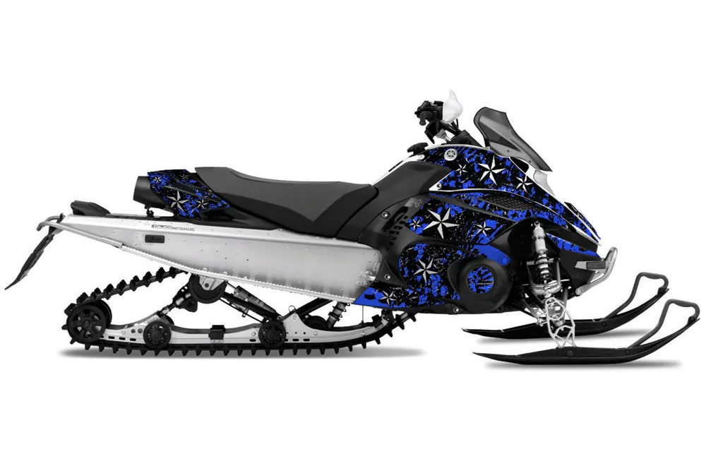 Yamaha FX Nytro Sled Graphic Kit - 2008-2014 Glock Blue