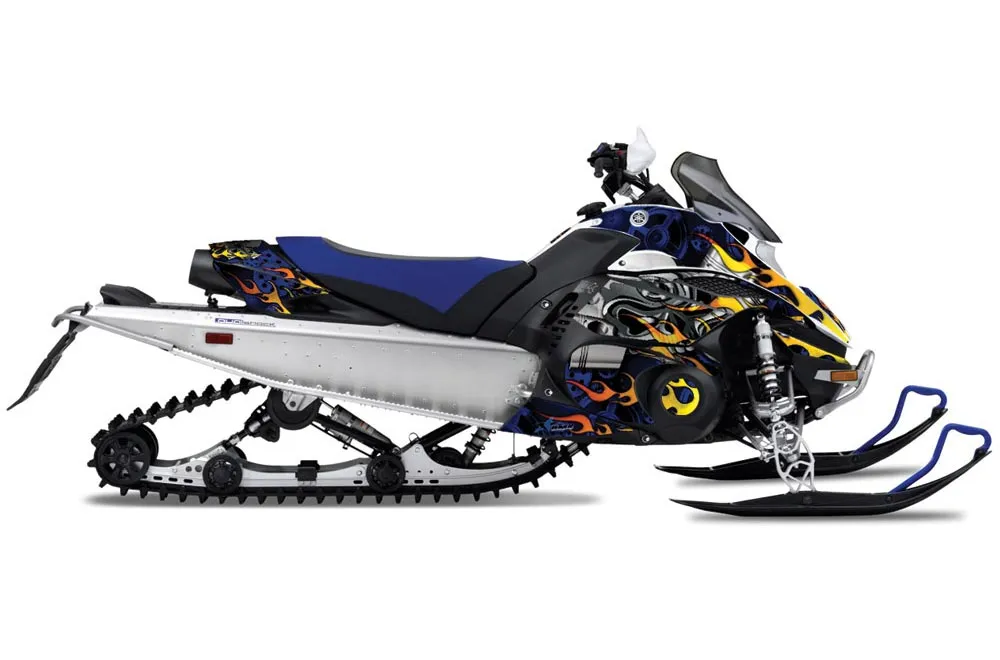 Yamaha FX Nytro Sled Graphic Kit - 2008-2014 Motorhead Blue