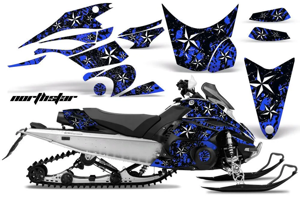 Yamaha FX Nytro Sled Graphic Kit - 2008-2014 North Star Blue