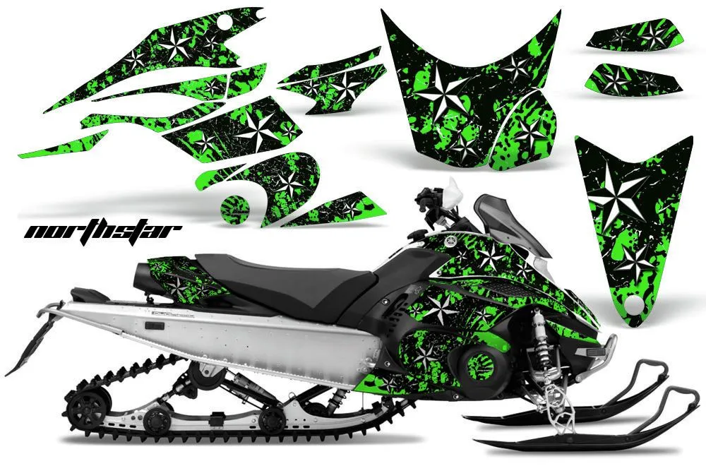Yamaha FX Nytro Sled Graphic Kit - 2008-2014 North Star Green