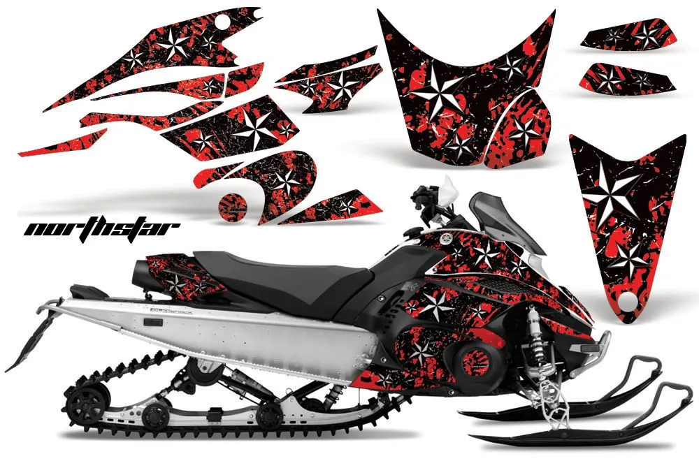 Yamaha FX Nytro Sled Graphic Kit - 2008-2014 North Star Red