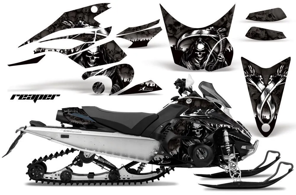 Yamaha FX Nytro Sled Graphic Kit - 2008-2014 Reaper Black