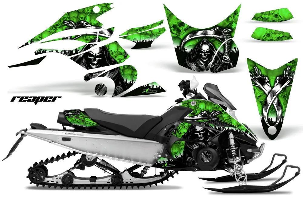 Yamaha FX Nytro Sled Graphic Kit - 2008-2014 Reaper Green