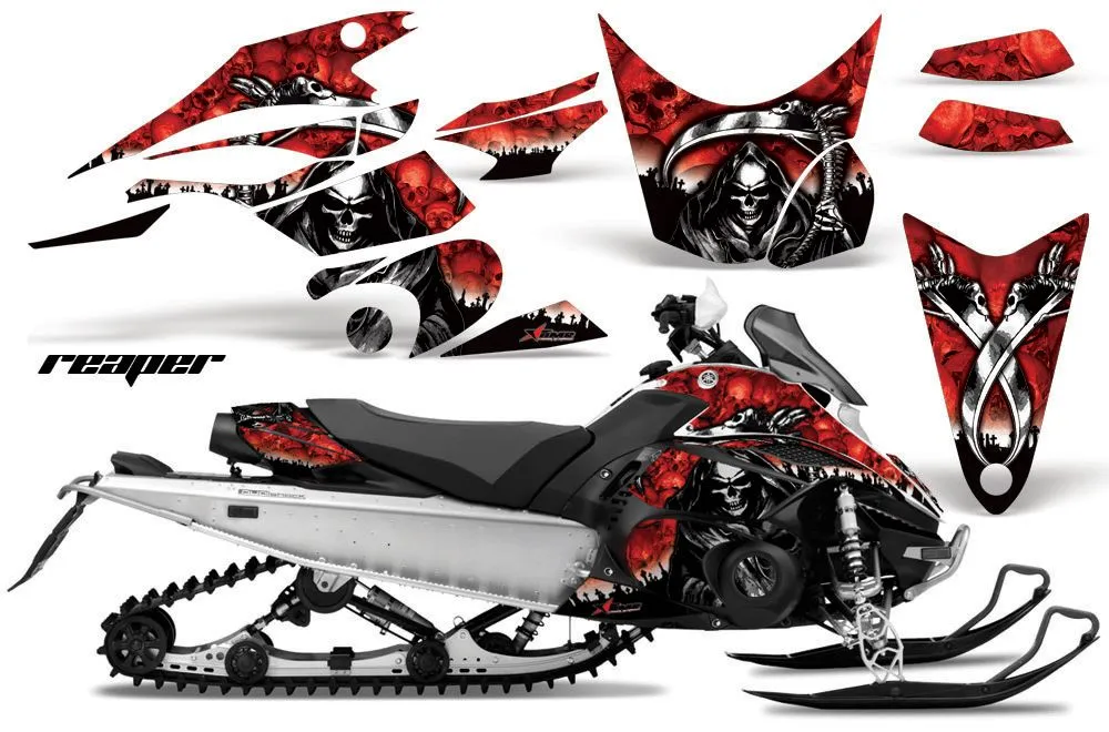 Yamaha FX Nytro Sled Graphic Kit - 2008-2014 Reaper Red