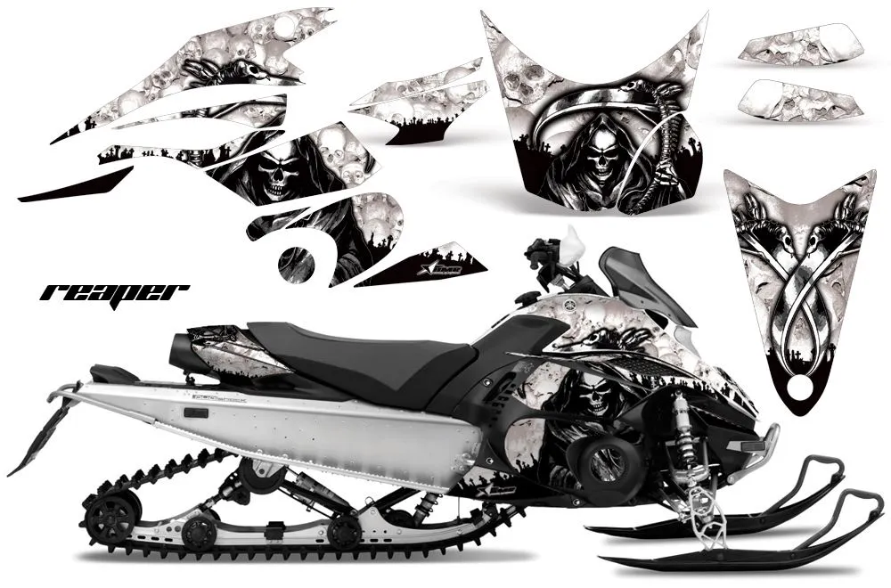 Yamaha FX Nytro Sled Graphic Kit - 2008-2014 Reaper White
